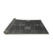 Sideview of Checkered Gray Modern Rug, abs1526gry