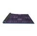 Sideview of Checkered Blue Modern Rug, abs1526blu