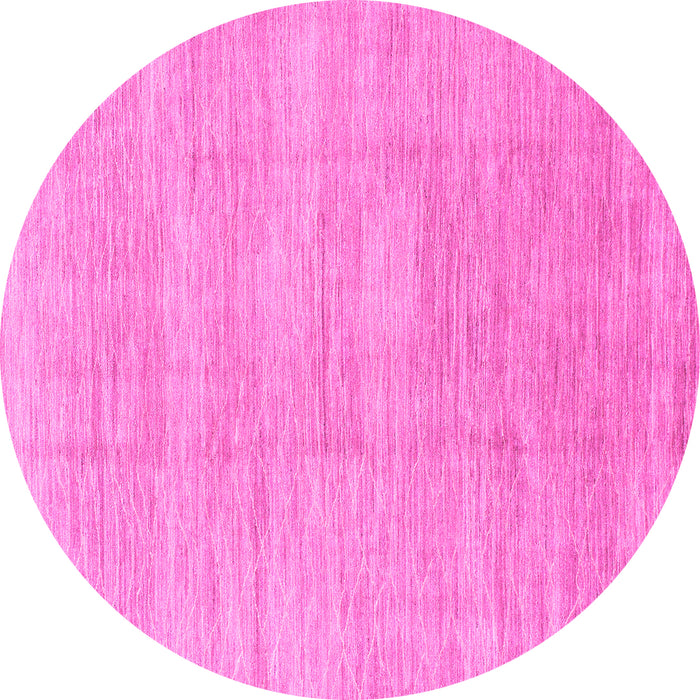 Round Abstract Pink Modern Rug, abs1527pnk
