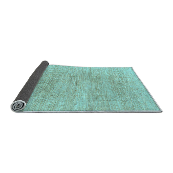 Sideview of Abstract Light Blue Modern Rug, abs1527lblu