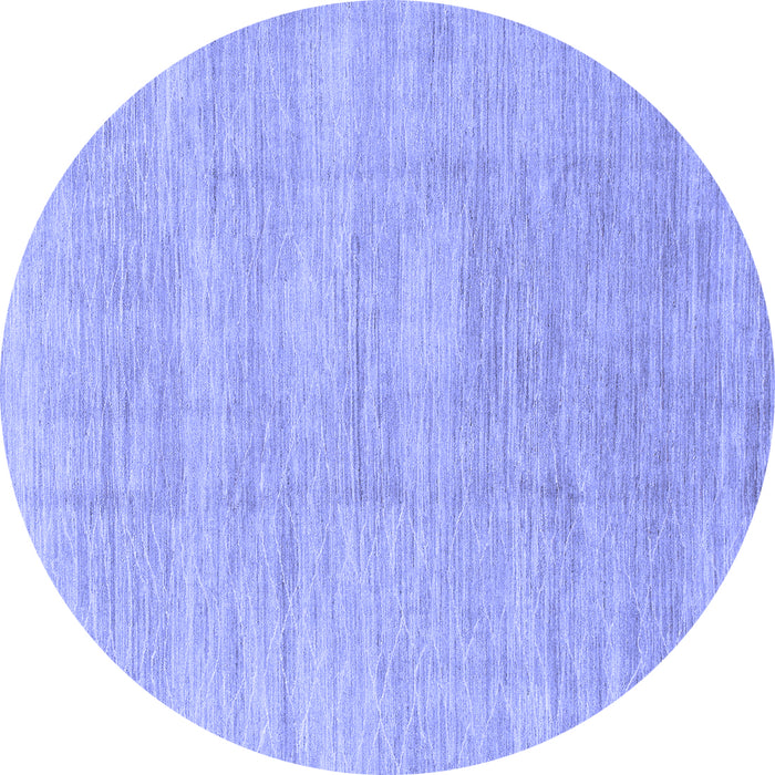 Round Abstract Blue Modern Rug, abs1527blu