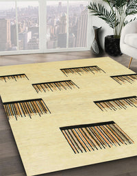 Abstract Copper Green Solid Rug, abs1528