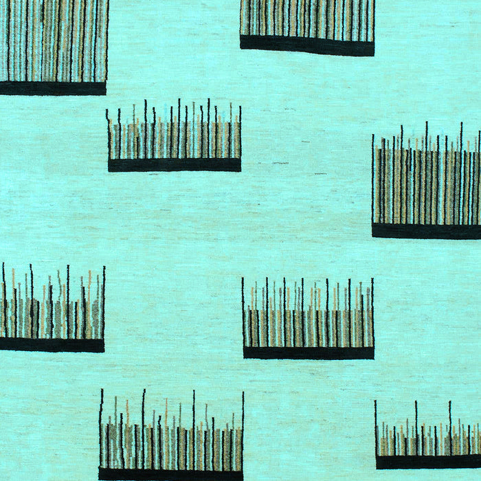 Machine Washable Solid Light Blue Modern Rug, wshabs1528lblu