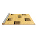 Sideview of Machine Washable Solid Brown Modern Rug, wshabs1528brn