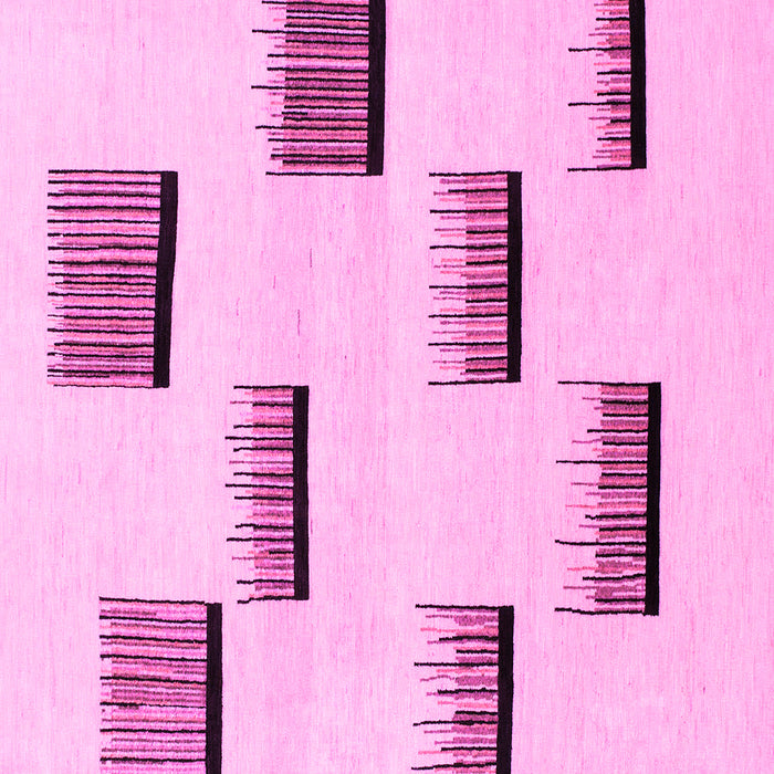 Square Machine Washable Solid Pink Modern Rug, wshabs1528pnk
