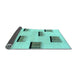 Sideview of Solid Light Blue Modern Rug, abs1528lblu