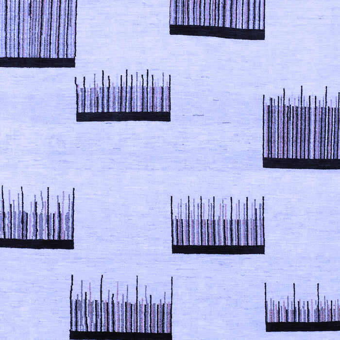 Machine Washable Solid Blue Modern Rug, wshabs1528blu