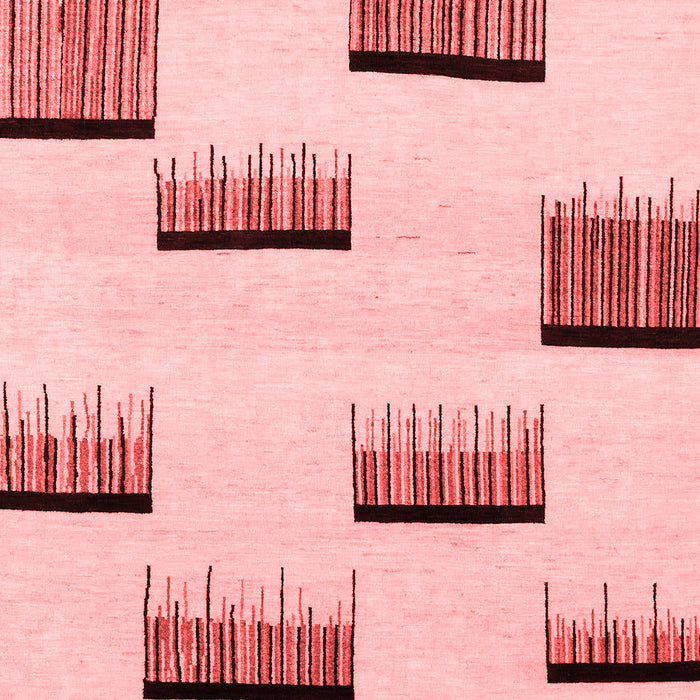 Machine Washable Solid Red Modern Rug, wshabs1528red