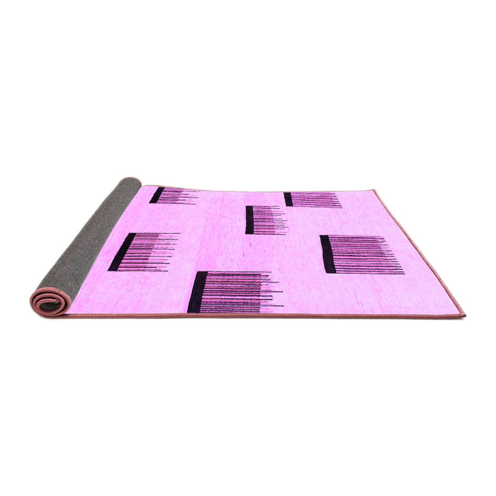 Sideview of Solid Purple Modern Rug, abs1528pur
