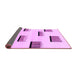 Sideview of Solid Purple Modern Rug, abs1528pur