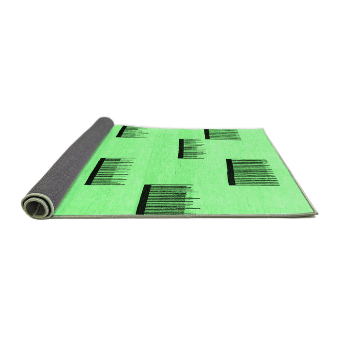 Sideview of Solid Emerald Green Modern Rug, abs1528emgrn
