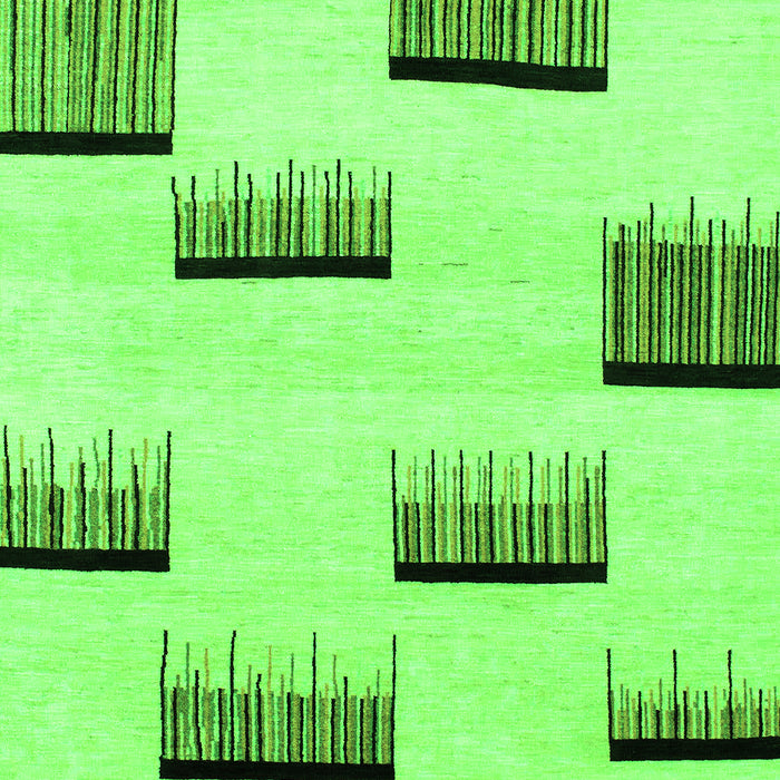 Machine Washable Solid Green Modern Area Rugs, wshabs1528grn