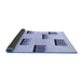 Sideview of Solid Blue Modern Rug, abs1528blu