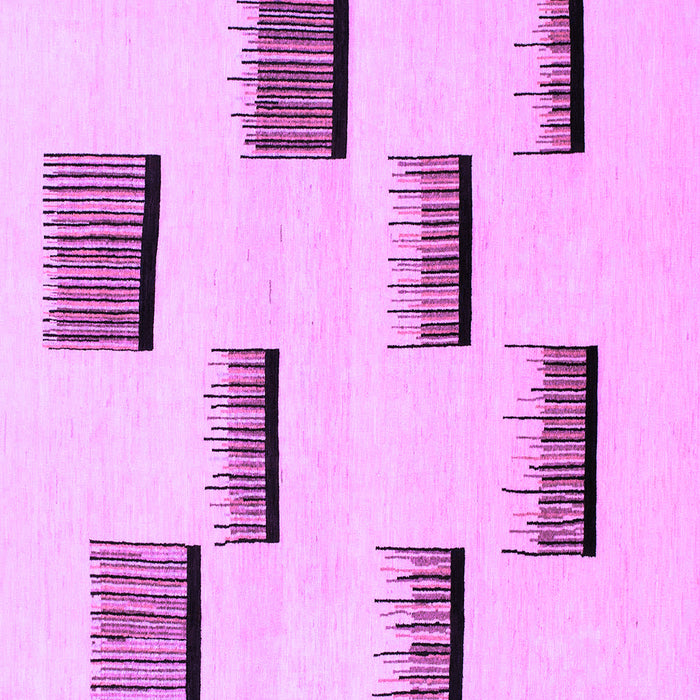 Square Machine Washable Solid Purple Modern Area Rugs, wshabs1528pur