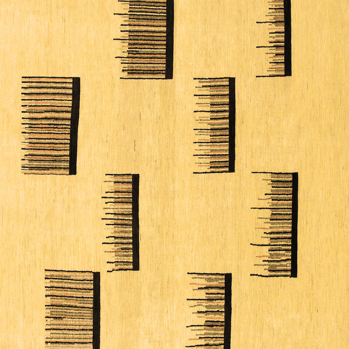 Square Machine Washable Solid Brown Modern Rug, wshabs1528brn