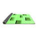 Sideview of Solid Green Modern Rug, abs1528grn