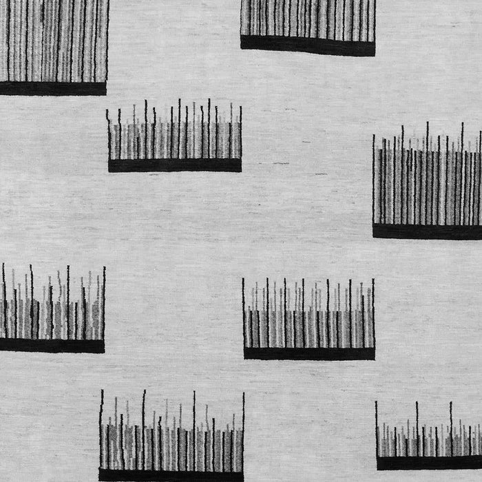 Machine Washable Solid Gray Modern Rug, wshabs1528gry