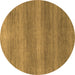 Round Abstract Brown Modern Rug, abs1529brn