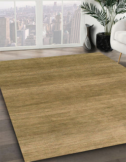 Abstract Gold Modern Rug in Family Room, abs1529