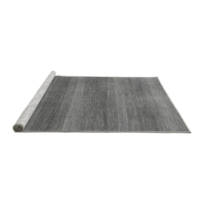 Sideview of Machine Washable Abstract Gray Modern Rug, wshabs1529gry