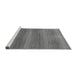 Sideview of Machine Washable Abstract Gray Modern Rug, wshabs1529gry