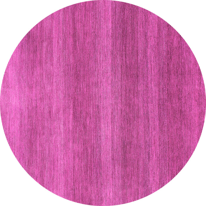 Round Machine Washable Abstract Pink Modern Rug, wshabs1529pnk