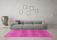 Machine Washable Abstract Pink Modern Rug, wshabs1529pnk