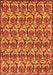 Machine Washable Abstract Orange Modern Area Rugs, wshabs152org