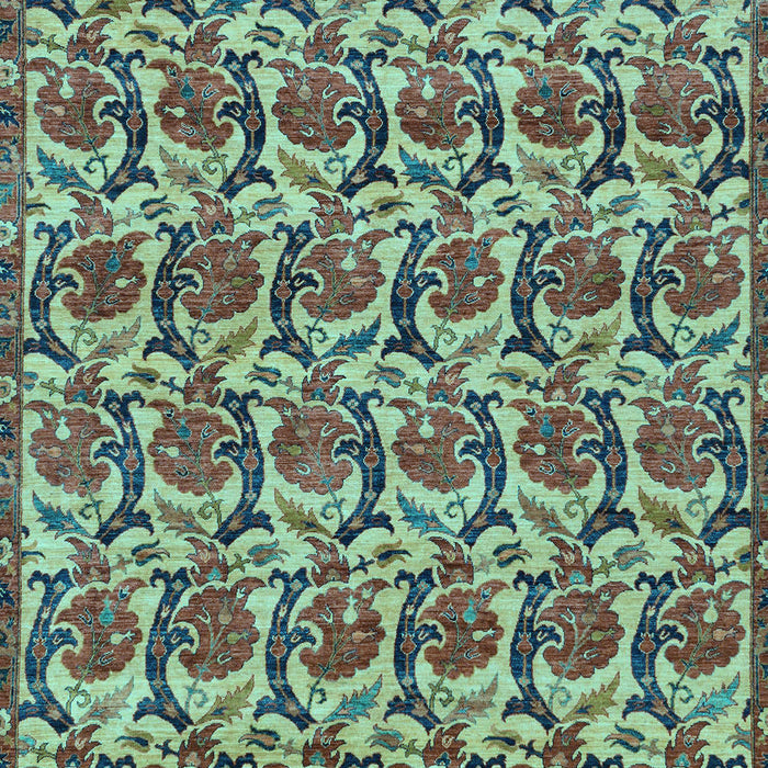 Machine Washable Abstract Light Blue Modern Rug, wshabs152lblu