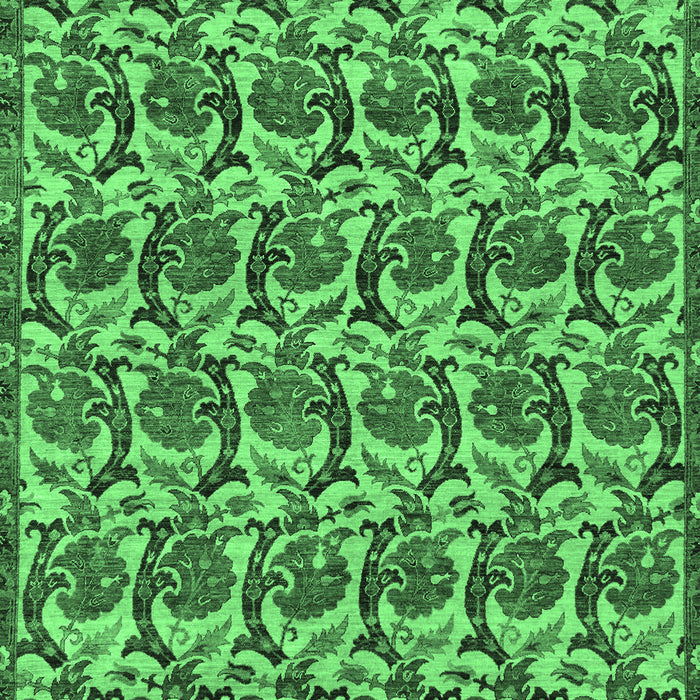 Abstract Emerald Green Modern Rug, abs152emgrn