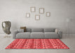 Modern Red Washable Rugs