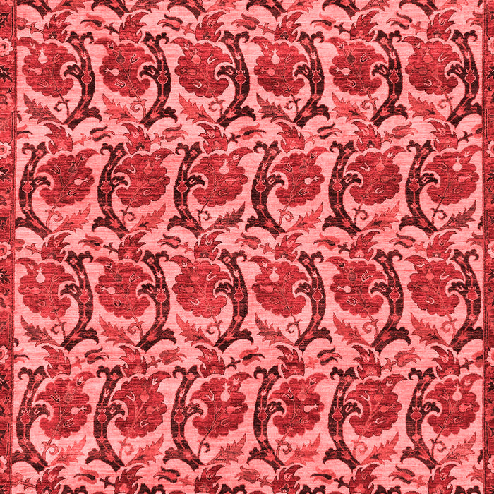 Machine Washable Abstract Red Modern Rug, wshabs152red