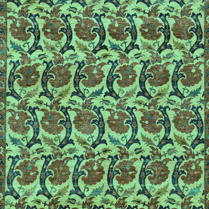 Machine Washable Abstract Turquoise Modern Area Rugs, wshabs152turq