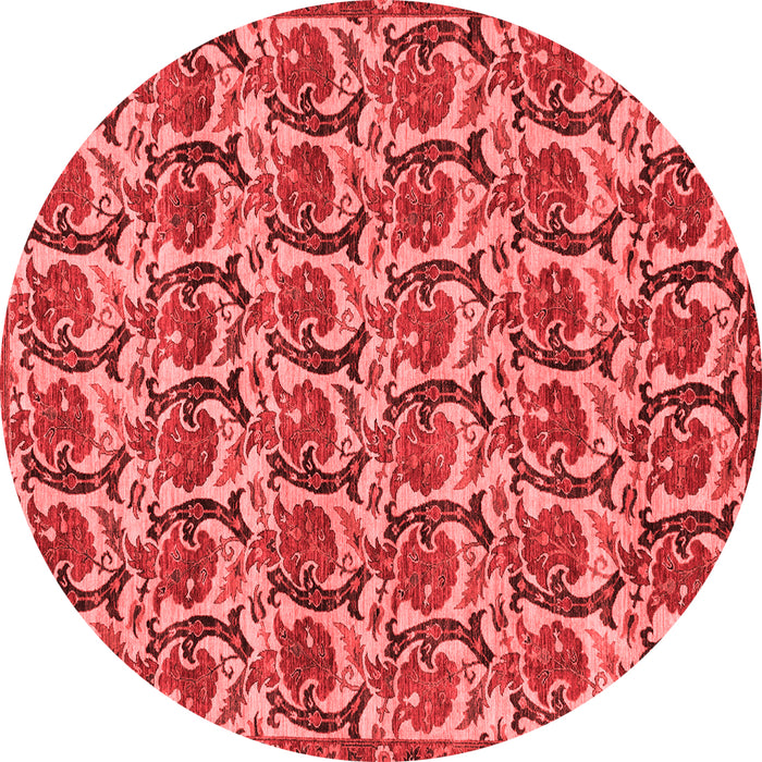 Machine Washable Abstract Red Modern Rug, wshabs152red