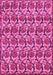 Machine Washable Abstract Pink Modern Rug, wshabs152pnk