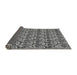 Sideview of Abstract Gray Modern Rug, abs152gry