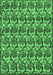 Machine Washable Abstract Emerald Green Modern Area Rugs, wshabs152emgrn