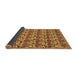 Sideview of Abstract Brown Modern Rug, abs152brn