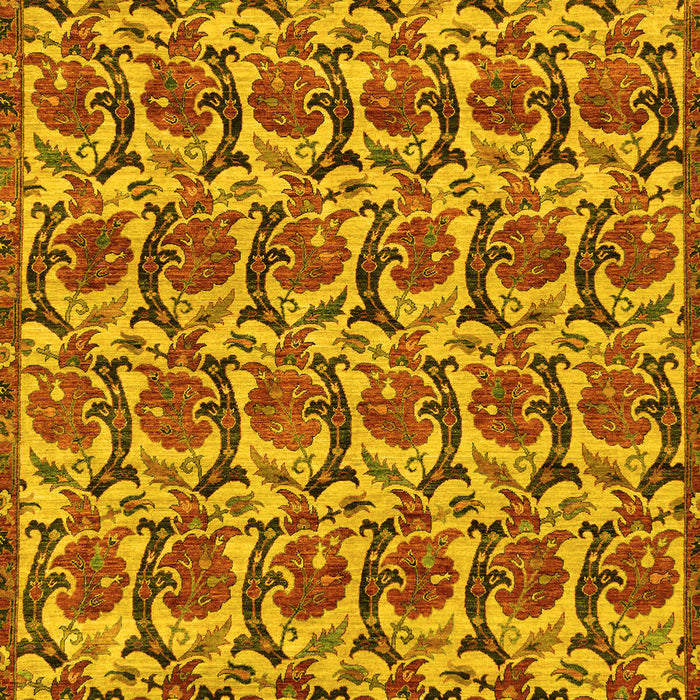 Machine Washable Abstract Yellow Modern Rug, wshabs152yw