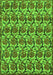 Machine Washable Abstract Green Modern Area Rugs, wshabs152grn