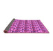 Sideview of Abstract Purple Modern Rug, abs152pur