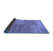 Sideview of Abstract Blue Modern Rug, abs1530blu