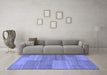 Machine Washable Abstract Blue Modern Rug in a Living Room, wshabs1530blu