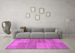 Machine Washable Abstract Purple Modern Area Rugs in a Living Room, wshabs1530pur