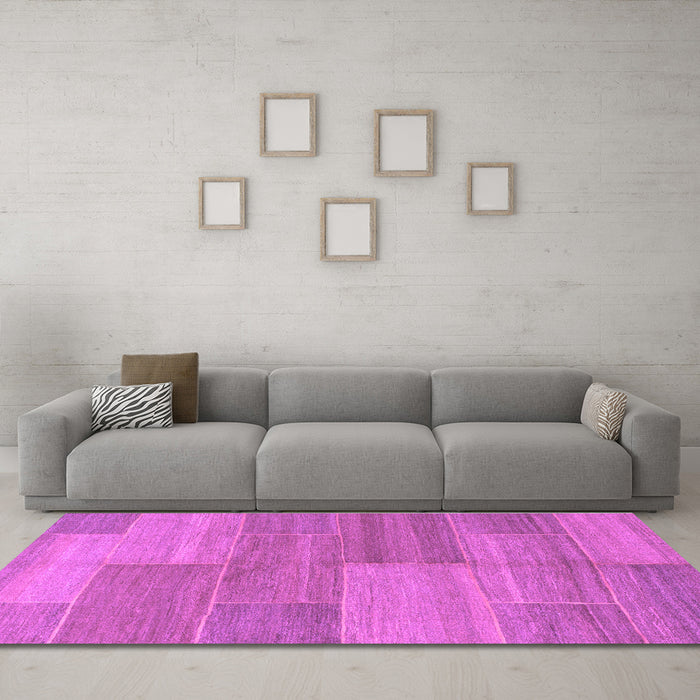 Machine Washable Abstract Purple Modern Area Rugs in a Living Room, wshabs1530pur