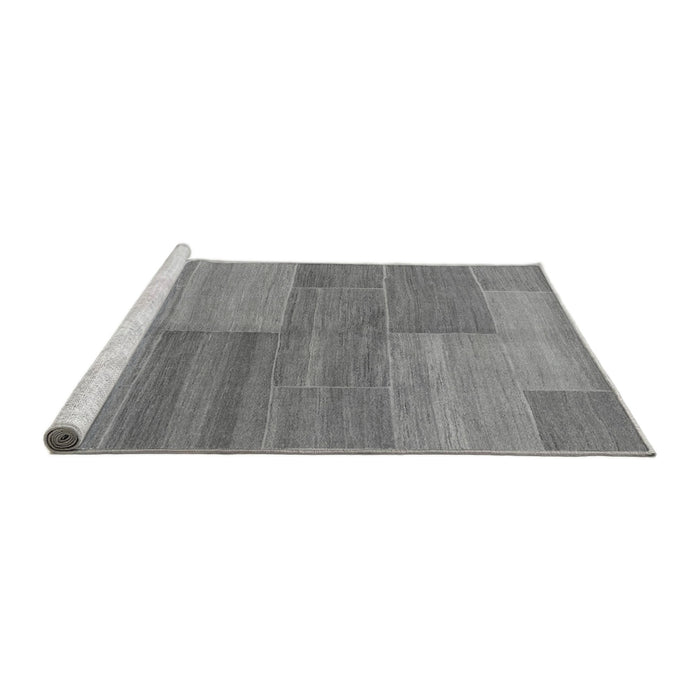 Sideview of Machine Washable Abstract Gray Modern Rug, wshabs1530gry