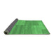 Sideview of Abstract Emerald Green Modern Rug, abs1530emgrn