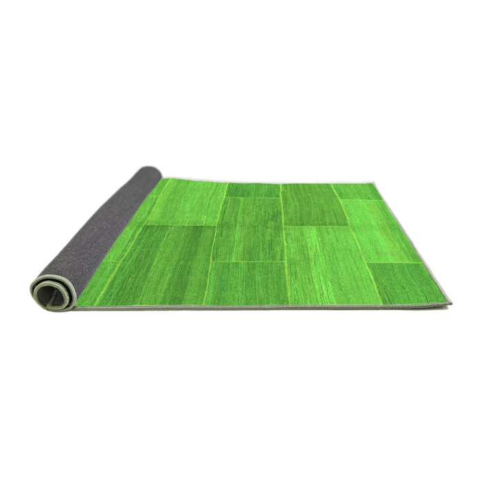 Sideview of Abstract Green Modern Rug, abs1530grn