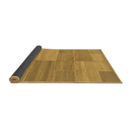 Sideview of Abstract Brown Modern Rug, abs1530brn