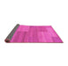 Sideview of Abstract Pink Modern Rug, abs1530pnk